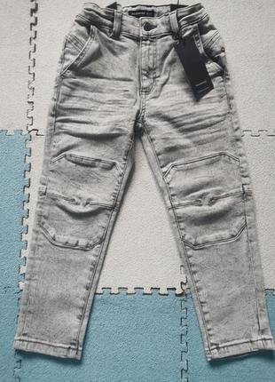 Стильні джинси на хлопчика 116 см 5-6 років reserved сірі