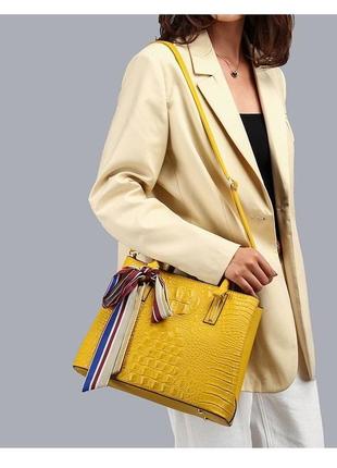 Жіноча жовта сумка3 фото