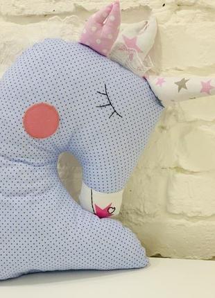 Єдиноріг подушка-іграшка сплюшка-декор в дитячу-подарунки для дітей2 фото