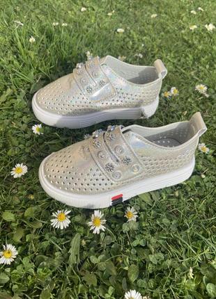 Слипоны для девочек, с лепучкой