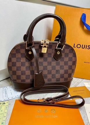 Сумка louis vuitton alma bb damier ebene