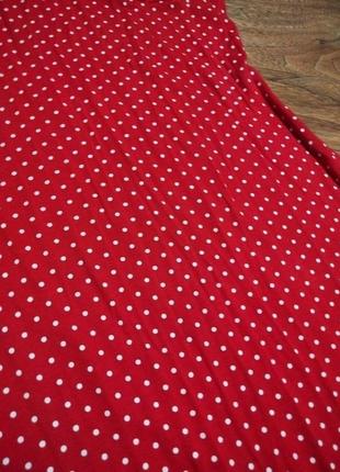 Короткое платье в горошек 4