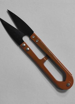 Ножницы швейные металлические bvekado для обрезки ниток длина 12.5 см черные (6050)3 фото