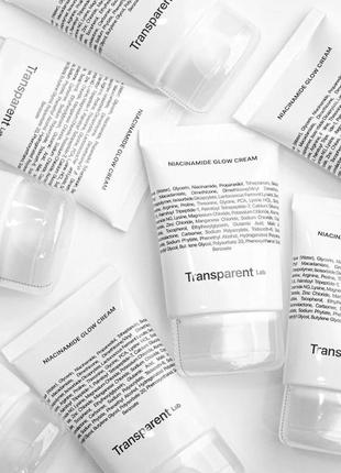 Осветляющий крем для лица с ниацинамидом от transparent lab niacinamide glow cream 50мл