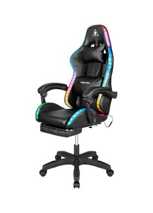 Крісло геймерське kruger&matz gx-150 з підсвіткою rgb