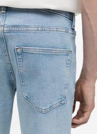 Блакитні прямі чоловічі джинси h&m4 фото