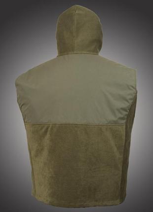 Куртка флісова, безрукавка з накладками і капюшоном, р. 54-56 та3 фото