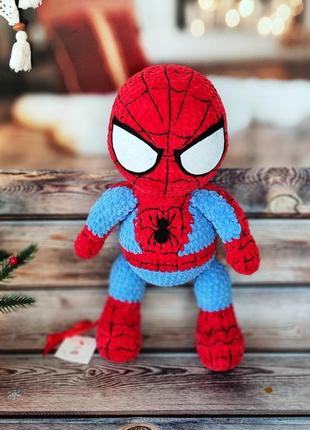 Людина-павук, человек паук, spiderman, вязані іграшки, плюшева іграшка людина павук7 фото