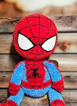 Людина-павук, человек паук, spiderman, вязані іграшки, плюшева іграшка людина павук3 фото