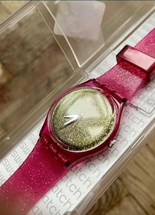 Жіночий годинник swatch nuit rose gp149 часы наручные