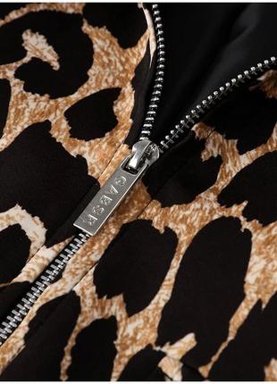 Стильний модний кардиган- бомбер  куртка леопард леопардовий принт7 фото