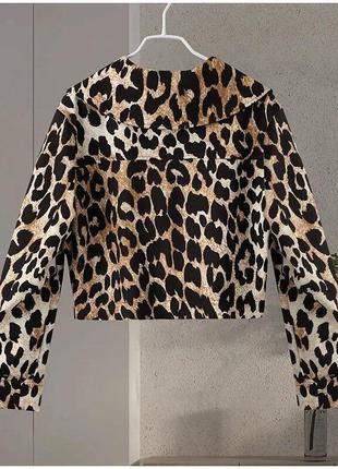 Стильний модний кардиган- бомбер  куртка леопард леопардовий принт9 фото