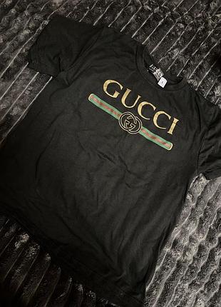 Футболка gucci чорна
