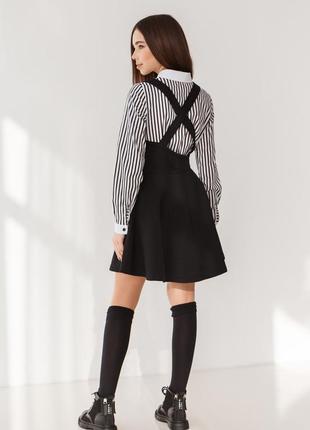 Сарафан школьный на лямках для девочек подростков.