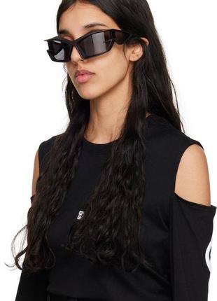 Сонцезахисні окуляри спортивні спорт тренд очки uv400 чорні10 фото