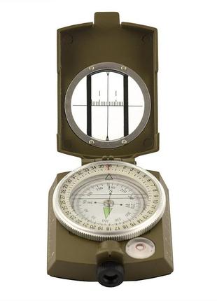 M-tac компас армейский олива, походной компас, тактический компас с крышкой, складной компас военный1 фото
