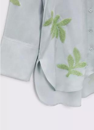 Рубашка zara с вышивкой

и бисером, размер m5 фото