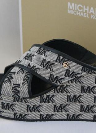 Шлепанцы michael kors cary wedge-us-7.5-eu-37-38-уст-24,6 см оригинал3 фото