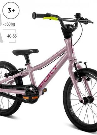 Дитячий велосипед 2-х колісний 16'' (від 3 до 7 років) puky s-pro 16 зріст 100 - 120 см алюмінієвий вишневий1 фото
