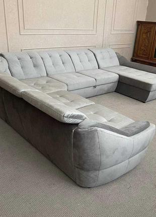 Великий новий розкладний диван в тканині5 фото