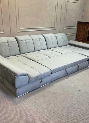 Великий розкладний диван п-подібної форми4 фото