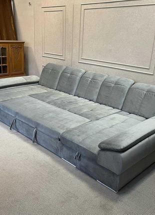 Великий розкладний диван п-подібної форми6 фото