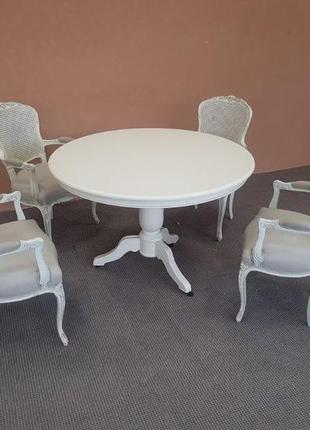 Стол и стулья стіл та 4 стільці меблі для вітальні1 фото