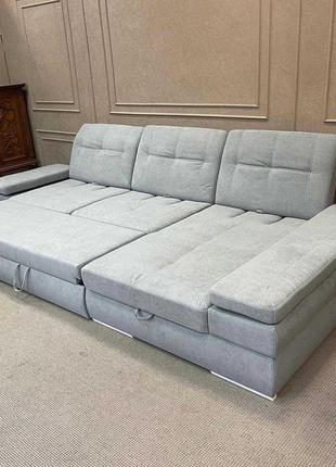 Великий м'який розкладний диван6 фото