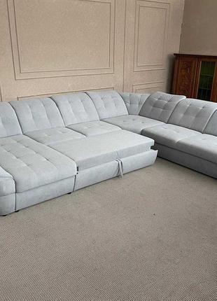 Великий м'який розкладний диван2 фото
