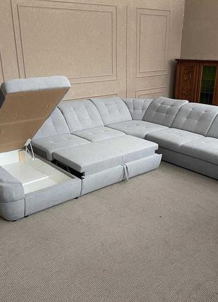 Великий м'який розкладний диван3 фото