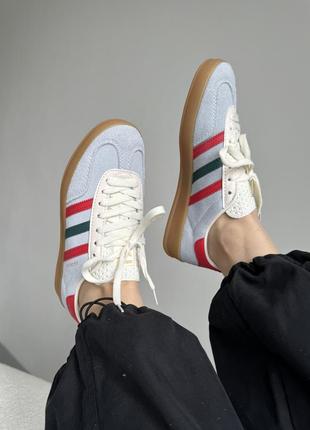 Adidas gazelle blue/red/green