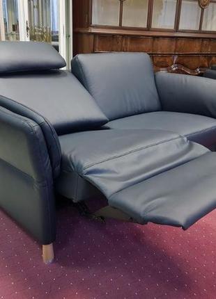 Новий шкіряний диван-реклайнер м'які меблі шкир'яній диван гер...