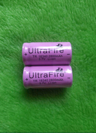 Аккумулятор 16340 ultrafire 2800 mah (перезаряжаемая cr123a)