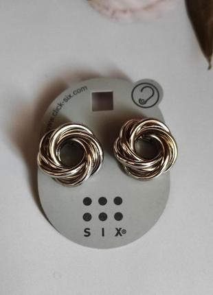 Базовые серьги узелки six