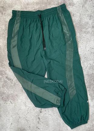 Женские брюки reebok studio woven pants (plus size) green gp2341