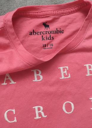Розовый джемпер лонгслив кофта с длиным рукавом abercrombie & fitch kids 15-16 лет2 фото
