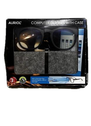 399507 окуляри для роботи за комп'ютером з чохлом чорний1 фото