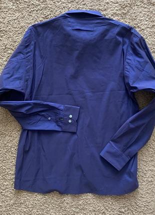 Рубашка стрейчевая мужская приталенная signum новая, размер m/l2 фото