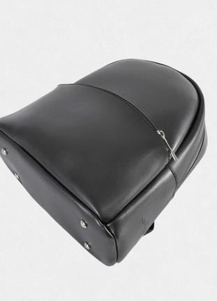 Рюкзак з екошкіри чорний3 фото