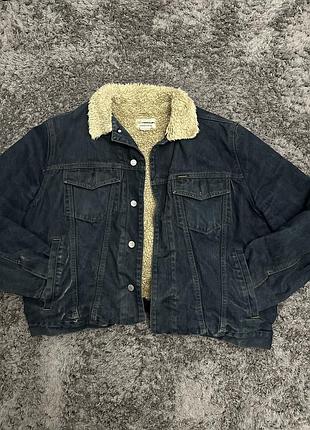 Утеплена джинсова куртка keegan oversized