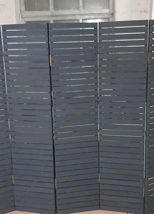 Ширма дерев'яна колір чорний