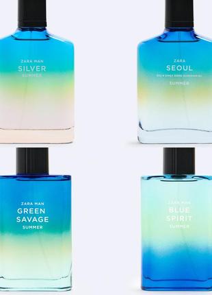 Чоловічі літні парфуми zara blue spirit summer