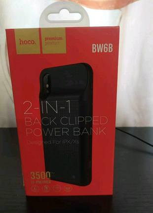Power bank чохол power box hoco bw6b для x/xs 3500 mah.