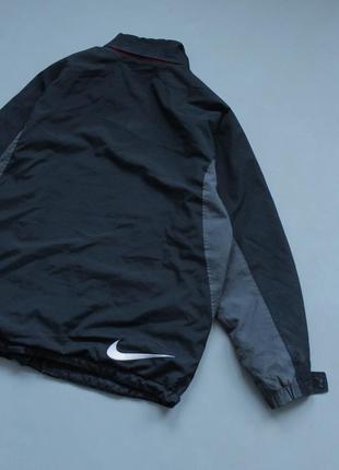 Nike swoosh мужская куртка винтаж винтажная vintage big logo stussy adidas ветровка найк4 фото