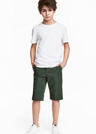 Оригинальные шорты-чиносы от бренда h&m разм. 170(14+)