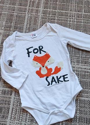 Боди на длинный рукав red fox