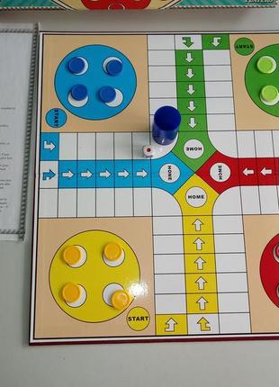 Настільна гра людо ludo retro games6 фото