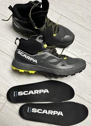 Черевики для трекінгу чоловічі scarpa rapid mid gtx сірі 72695-200/1 розмір 43/27.5см самі свіжі колекції ‼️