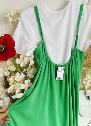 Зеленое платье. арафан оверсайз4 фото
