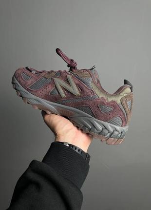 Мужчина кроссовки нью беланс 610 бургонду бардовые / new balance 610 burgundy9 фото